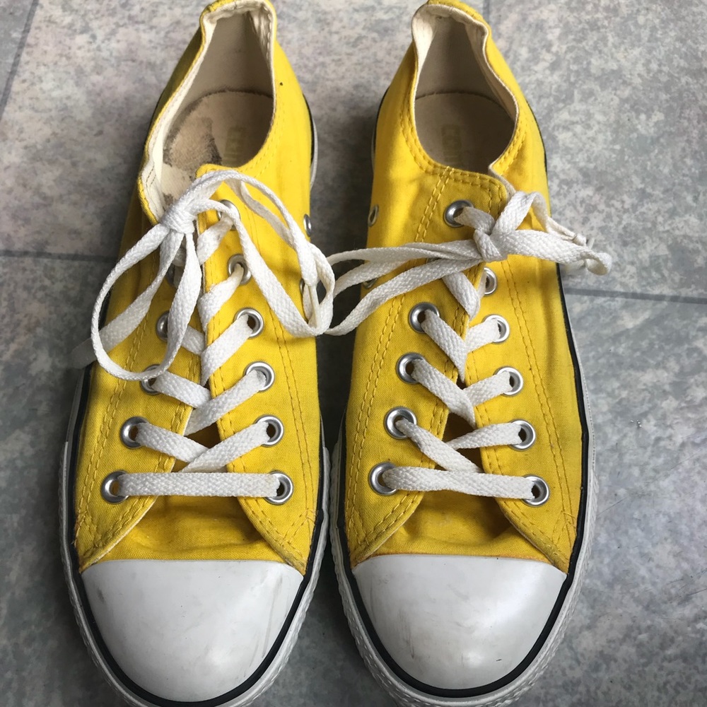 Yellow Low Top Converse